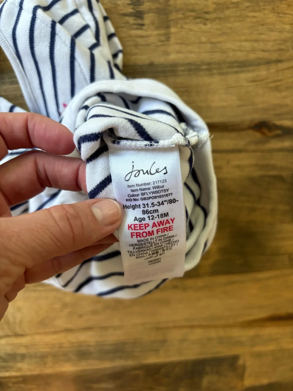 Joules Baby Girls' Butterfly Ditsy Long Sleeve Onesie